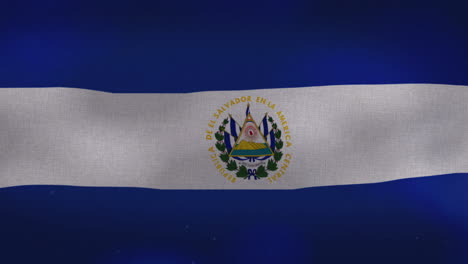 The-El-Salvador-national-waving-flag