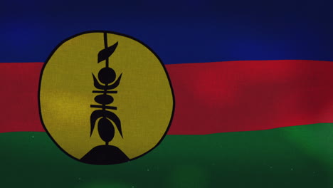 The-New-Caledonia-national-waving-flag