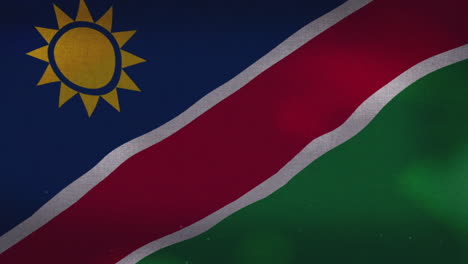 Die-Schwenkende-Nationalflagge-Namibias