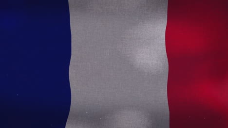 The-France-national-waving-flag