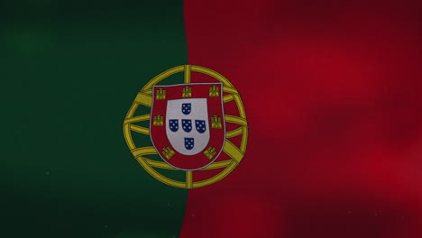 Die-Wehende-Nationalflagge-Portugals