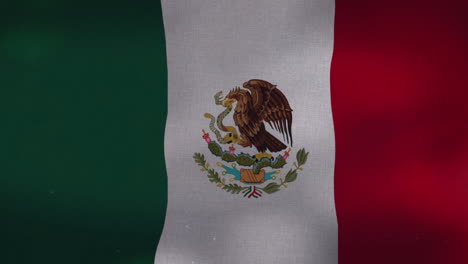 Die-Mexikanische-Nationalflagge-Schwenkt