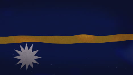 Die-Wehende-Nationalflagge-Von-Nauru