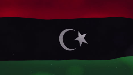 La-Bandera-Ondeante-Nacional-De-Libia