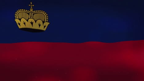 The-Liechtenstein-national-waving-flag