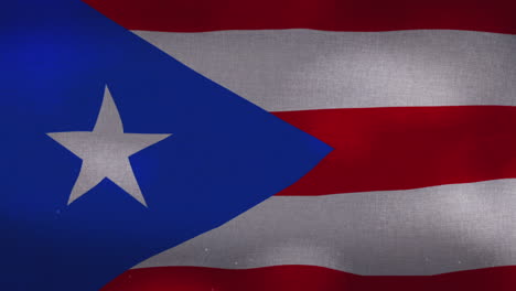 Die-Wehende-Nationalflagge-Von-Puerto-Rico