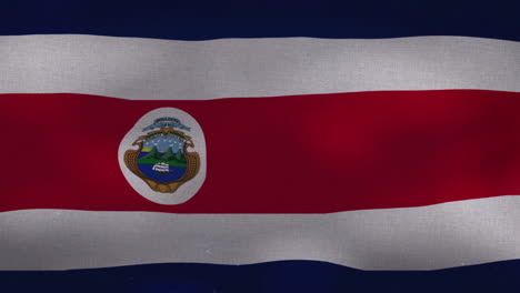 The-Costa-Rica-national-waving-flag