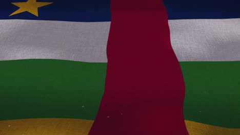 Die-Wehende-Nationalflagge-Der-Zentralafrikanischen-Republik