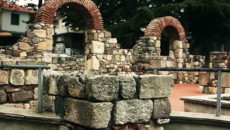 Römische-Ruinen-In-Sozopol,-Bulgarien