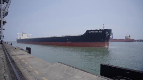 Bulk-Carrier-Arriving-At-The-Port-Of-Paradip-In-India-At-Daytime