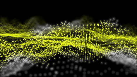 Yellow-waveform-3D-motion-graphic