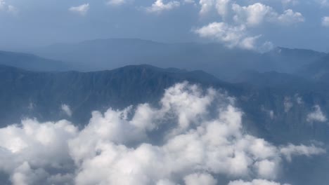 Aerial-views-of-mountains-and-clouds