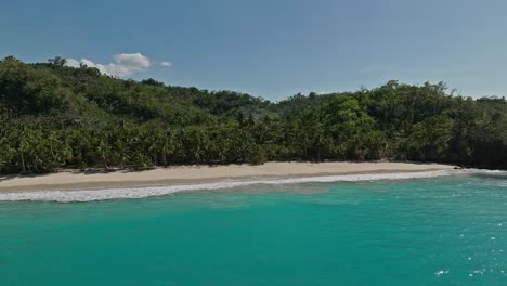 Playa-Rincon-beach,-Samana-in-Dominican-Republic