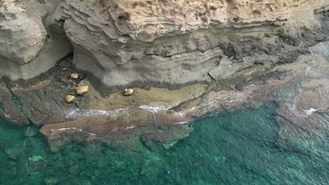 Drone-footage-of-Mediterranean-cliffs