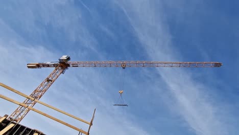 Liebherr-EC-B-crane-on-construction-site-building-a-new-house-in-Kromeriz-moving-around