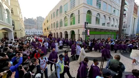 Llegada-De-La-Estatua-De-Jesús-A-La-Procesión-De-La-Pasión-De-Nuestro-Señor-En-Macao