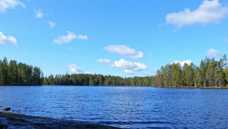 Time-lapse-of-beautiful-lake-scenery