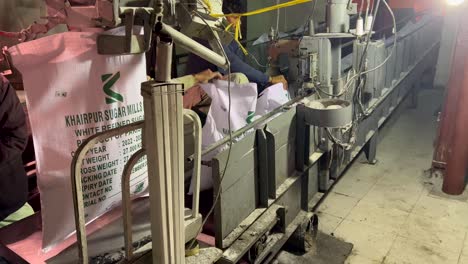 Sugar-sacks-being-packed-in-a-Sugar-Mill-Factory-in-Pakistan