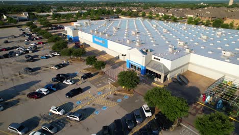 This-is-an-editorial-Aerial-footage-of-Walmart-in-Hickory-Creek-Texas