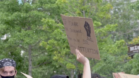 Cartel-De-Demostración-Sobre-La-Protesta-De-Black-Lives-Matter