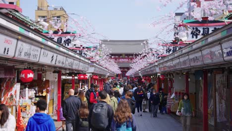 Festival-Sakura-Matsuri-En-Asakusa-Y-Pasarela-Hacia-El-Templo-Sosenji