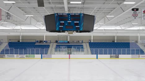 Wide-angle-of-an-empty-hockey-arena-before-practice