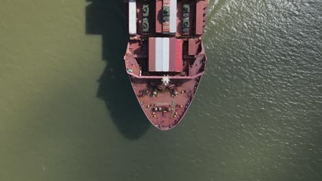 Frachtschiff-Voller-Container