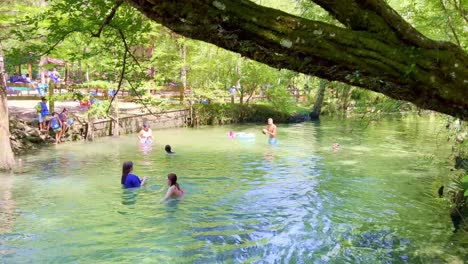 Swimmers-swim-in-Ponce-de-Leon-springs-in-florida