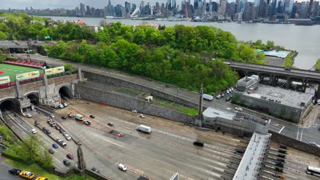 Lincoln-Tunnel-Zur-Unterquerung-Des-Hudson-River-Nach-Midtown-Manhattan,-New-York