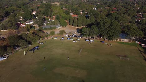 Drohnenvideo-Eines-Sportplatzes-In-Bulawayo,-Simbabwe