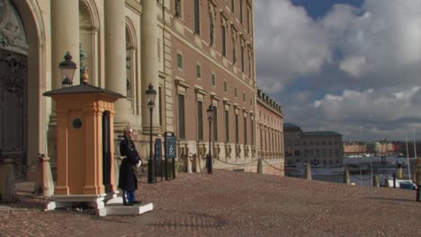 Stockholm's-Royal-Palace-Guards-On-Duty