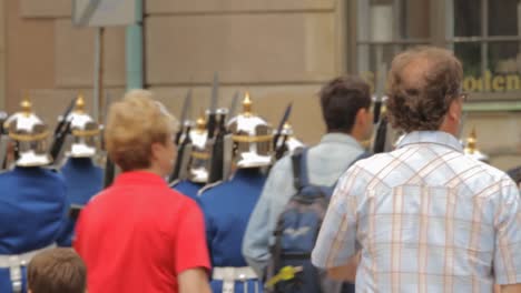 Stockholm's-Royal-Palace-Guards-On-Duty