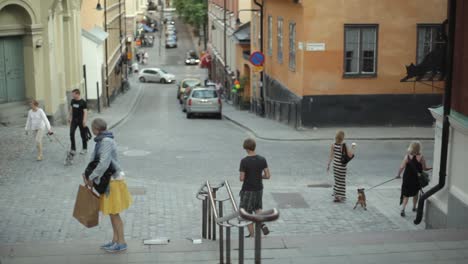 Stockholm-Downtown-Outdoor-Everyday-Life-In-Downtown-Stockholm