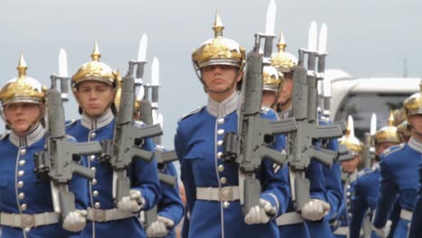 Stockholm's-Royal-Palace-Guards-On-Duty