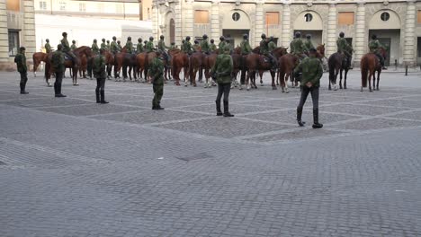 Stockholm's-Royal-Palace-Guards-On-Duty