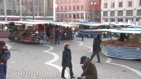 Stockholm-Downtown-Outdoor-Market-Near-Konserthuset-At-Hotorget