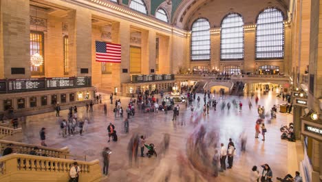 Timelapse-En-Grand-Central-Terminal,-Nueva-York