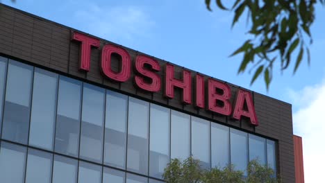 Außenaufnahme-Der-Beschilderung-Des-Toshiba-Büros-In-Sydney