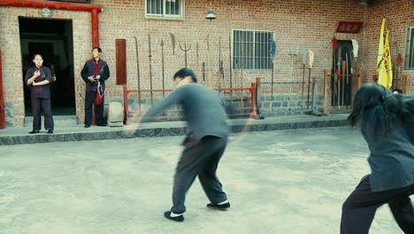 Martial-Arts-students-practicing-at-Oriental-Fight-School