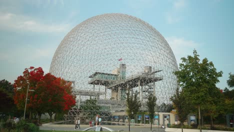 Blick-Auf-Die-Biosphäre-Von-Montreal-Im-Parc-Jean-Drapeau-In-Montreal