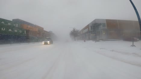 POV-Driving-Through-Heavy-Snow-Blizzard-In-Verdun-Neighbourhood-Of-Montreal