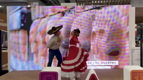 slow-motion-shot-of-mexican-dancing-with-traditional-mariachi