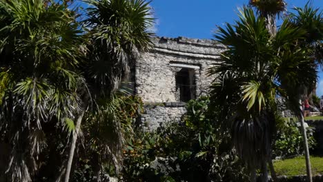 Ruinas-Mayas-Del-Sitio-Arqueológico-De-Tulum,-Quintana-Roo,-México