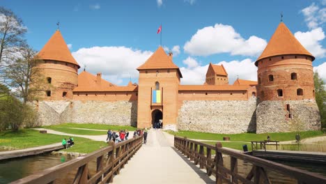 Burg-Trakai:-Mittelalterliche-Gotische-Inselburg-Im-Galve-See