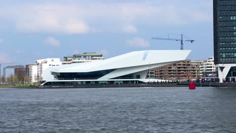 Eye-Filmmuseum-in-Amsterdam-as-seen-from-Central-Station
