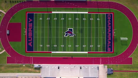 Imágenes-Aéreas-Del-Estadio-De-Fútbol-De-La-Escuela-Secundaria-De-Aubrey-En-Aubrey,-Texas.