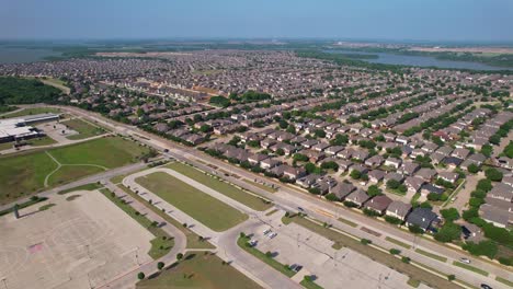 aerial-footage-of-a-neighborhood-in-Aubrey-Texas