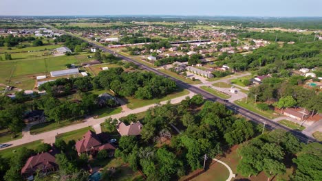 Aerial-footage-of-the-city-of-Krugerville-Texas