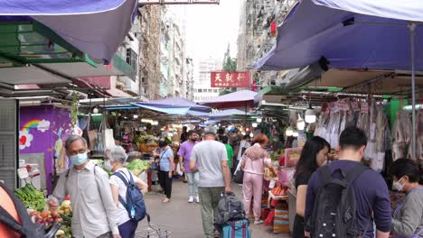 Traditioneller-Nassmarkt-In-Hongkong