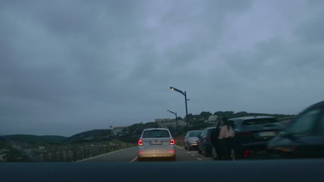 Autofahrt-Am-Nachmittag-Auf-Der-Guincho-Straße-An-Der-Portugiesischen-Küste